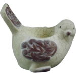 Biały Świecznik w Kształcie Ptaka