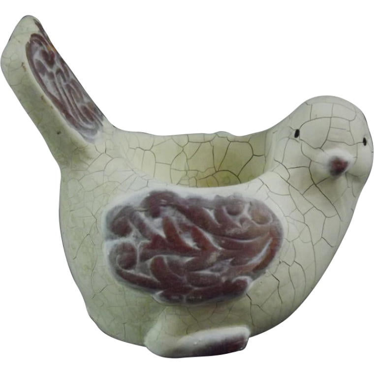 FS-CD1345WA Biały Świecznik w Kształcie Ptaka - obrazek 1