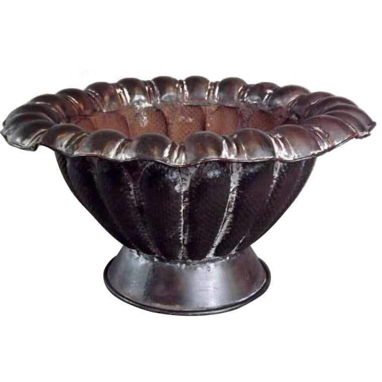 FX-0802 Brązowa Waza Metaloplastyczna do Dekoracji i Kompozycji Kwiatowych - obrazek 1