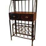 Regał Industrialny z Efektem Postarzania Czarno-Brązowy z Metaloplastyki - obrazek 2