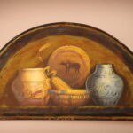 Metaloplastyczny Obraz Półokrągły