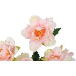 GAŁĄZKA SZTUCZNYCH MINI PIWONII W KOLORZE ŁOSOSIOWYM - 60 CM - obrazek 3