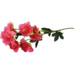 Sztuczna Gałązka z 6 Mini Piwoniami Różowymi 60 cm - obrazek 3