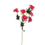 Sztuczna Gałązka z 6 Mini Piwoniami Różowymi 60 cm