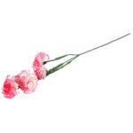 Dekoracyjna Gałązka z Pięcioma Goździkami w Odcieniach Różu i Bieli - obrazek 2