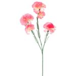 Goździki sztuczne - gałązka 5 sztuk, kolor łososiowy, długość 68 cm.