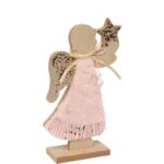 Anioł drewniany z futerkiem - obrazek 2