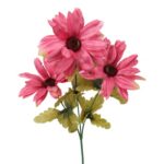 Sztuczna Gałązka Różowych Margaret w Jesiennych Odcieniach 60 cm - obrazek 2