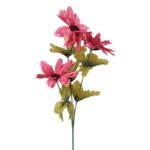 Sztuczna Gałązka Różowych Margaret w Jesiennych Odcieniach 60 cm - obrazek 3