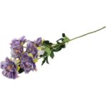 Sztuczna Gałązka Fioletowych Kwiatów - 6 Sztuk, Realistyczne Wykończenie, 66 cm - obrazek 3