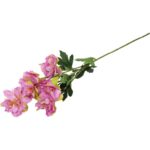 Gałązka 6 sztucznych kwiatków, jasno-fioletowa - obrazek 3