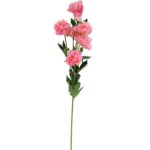 Gałązka 6 sztucznych kwiatków, jasno-różowa - obrazek 2