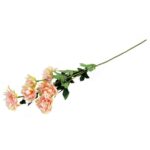Komplet 6 Sztucznych Kwiatów Piwonii w Kolorze Łososiowym - Wygląd Naturalny, Wysokość 66 cm - obrazek 3
