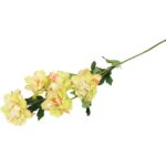 Gałązka 6 sztucznych kwiatków, zielona - obrazek 3