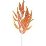 GAŁĄZKA LIŚCI PAPIRUSA 70 cm KOLOR POMARAŃCZOWY