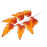 PAPROĆ GAŁĄZKA 37 CM	KOLOR POMARAŃCZOWY - obrazek 3