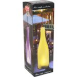 Żółta butelka na świeczkę z łańcuszkiem - obrazek 3