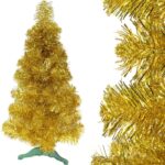 Wewnętrzna Choinka Świąteczna Złota, Wysokość 90 cm, Możliwość Modelowania, Stojak Wliczony