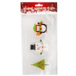 ŻELOWE ŚWIĄTECZNE NAKLEJKI 3 LED NA SZYBĘ OKNO II - obrazek 2