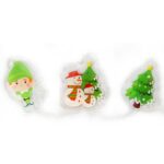 Świąteczne Żelowe Naklejki z LED do Dekoracji Okien i Mebli - Bałwan Multikolor - obrazek 2