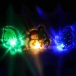 Świąteczne Żelowe Naklejki z LED do Dekoracji Okien i Mebli - Bałwan Multikolor - obrazek 3
