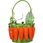 Wielkanocny Koszyk Ozdobny w Kształcie Marchewek - obrazek 2