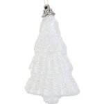Białe Zawieszki Choinkowe ze Styropianu 7 cm - Komplet 6 Sztuk - obrazek 2