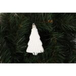 Białe Zawieszki Choinkowe ze Styropianu 7 cm - Komplet 6 Sztuk - obrazek 3