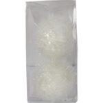 Zestaw 2 Białych Bombek Styropianowych 10cm - Kule Śnieżne do Dekoracji Świątecznej - obrazek 2