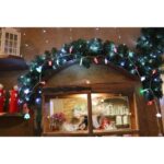 Miksowane Lampki Choinkowe LED w Kształcie Serduszek, Choinek i Śnieżynki, Kolor Czerwony, Zielony, Biały na Przeźroczystym Przewodzie - obrazek 3