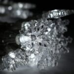 Świąteczne Lampki Choinkowe LED Śnieżynki - Białe, Zasilanie Sieciowe, 20 szt. - obrazek 2