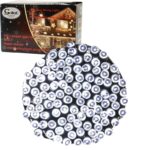 Białe Lampki Choinkowe LED Typu Ryż z Wielofunkcyjnym Programatorem, 100 Sztuk, Długość 6.5 m, Zasilanie Sieciowe