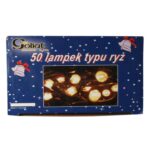 Zewnętrzne Lampki Choinkowe na Przewodach Miedzianych, 50 LED, Kolor Biały, z Zasilaniem Sieciowym 230V - obrazek 2