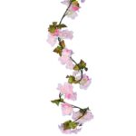 GIRLANDA KWIATOWA KWIAT WIŚNI JABŁONI SZTUCZNE KWIATY 1,8M jasno różówa - obrazek 3
