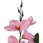 Sztuczny kwiat Gladiola w jasnoróżowym kolorze, 54 cm - obrazek 2