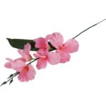 Sztuczny kwiat Gladiola w jasnoróżowym kolorze, 54 cm - obrazek 3