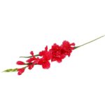 Sztuczna gałązka kwiatu gladioli w kolorze różowym 78 cm - obrazek 3