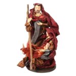 Szopka Bożonarodzeniowa Miłość Świętej Rodziny z Lnianej Tkaniny 30 cm - obrazek 3