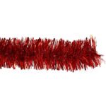 Łańcuch choinkowy grubo i cienko cięty czerwony fi 7 cm - obrazek 2