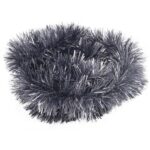 Luksusowy Szary Łańcuch Choinkowy Goliat, 7cm x 200cm, z Metalizowanej Folii