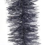 Luksusowy Szary Łańcuch Choinkowy Goliat, 7cm x 200cm, z Metalizowanej Folii - obrazek 3