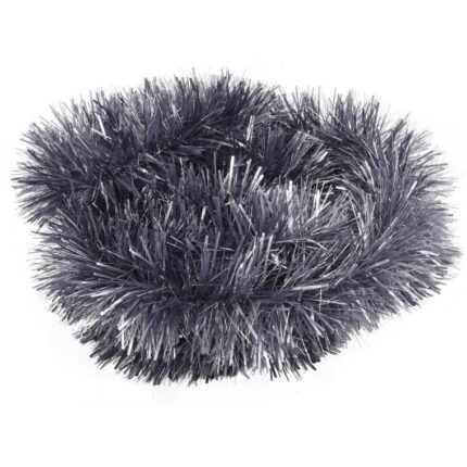 Łańcuch choinkowy premium Goliat, metalizowany, szary, 10cm x 3m