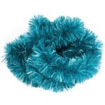 Turkusowy Łańcuch Choinkowy Lux Goliat - 7cm x 2m Metalo-foliowy