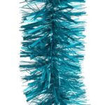 Turkusowy Łańcuch Choinkowy Lux Goliat - 7cm x 2m Metalo-foliowy - obrazek 3