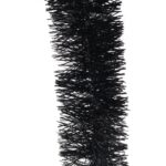 Czarny metalizowany łańcuch choinkowy o szerokości 7 cm i długości 2 m. - obrazek 2