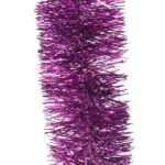 Fioletowy Łańcuch Choinkowy z Metalizowanej Folii, 7 cm x 2 m - obrazek 2