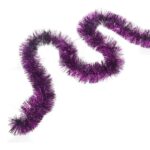 Fioletowy Łańcuch Choinkowy z Metalizowanej Folii, 7 cm x 2 m - obrazek 3