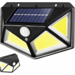 Energooszczędna Lampa Solarna 2000 Lumen z Czujnikiem Ruchu i Zmierzchu, Akumulator 1200mAh