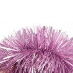 Różowy Gęsty Łańcuch Choinkowy Goliat 10cm x 3m z Folii Metalizowanej - obrazek 2