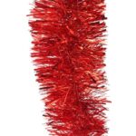 Czerwony gęsty łańcuch choinkowy z folii metalizowanej GC 10cm 3m marki Goliat - obrazek 2